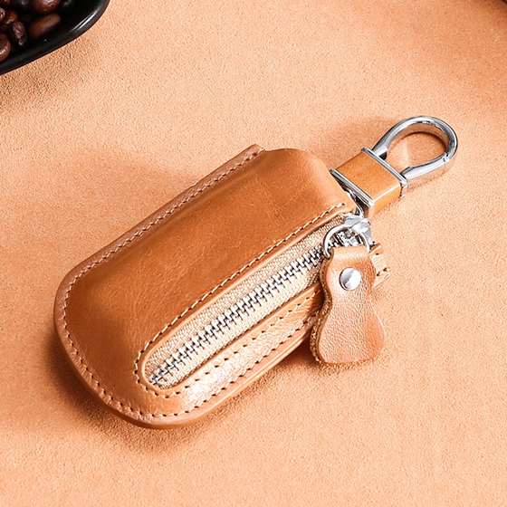Key Fob Leather Tote To Protect Remote or Re-Attach To Keychain