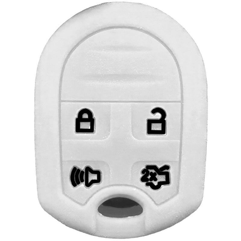 Silicone Key Fob Cover For Ford/Lincoln/Mercury 4 Buttons Remote Head Key