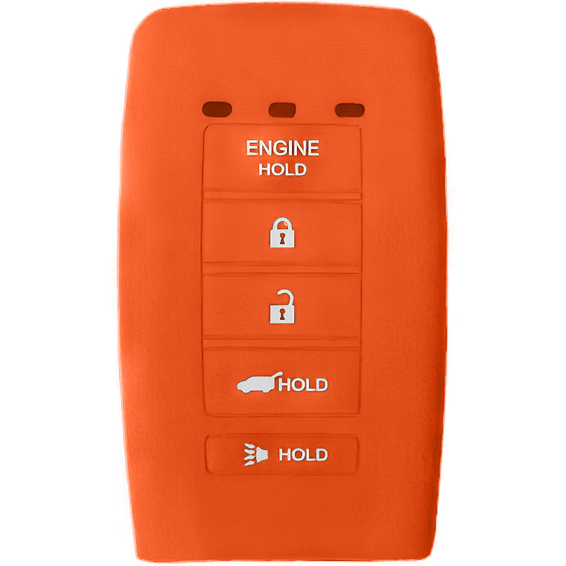 Silicone Key Fob Cover For Acura 5 Buttons Smart Key Remote