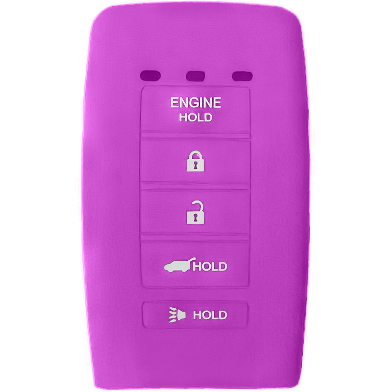 Silicone Key Fob Cover For Acura 5 Buttons Smart Key Remote