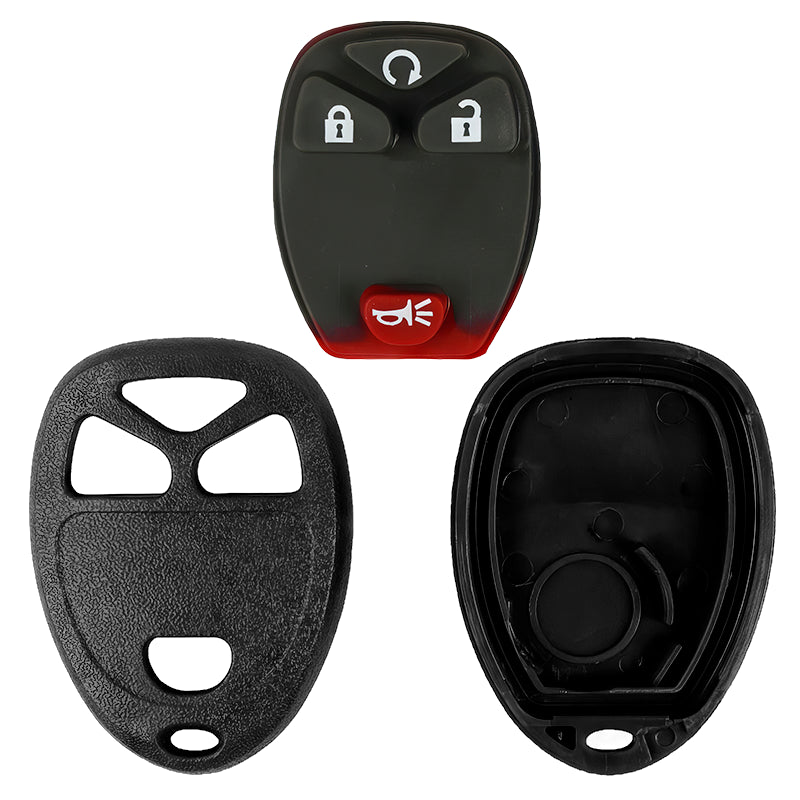 Replacement Case and Button Pad for OUC60270 OUC60221 4 Button with Remote Start