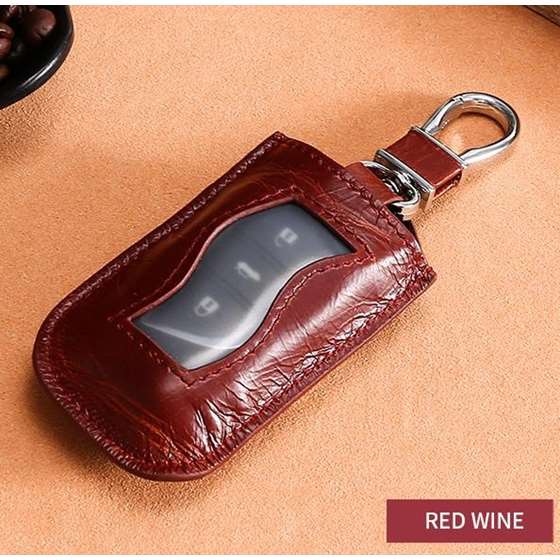 Key Fob Leather Tote To Protect Remote or Re-Attach To Keychain