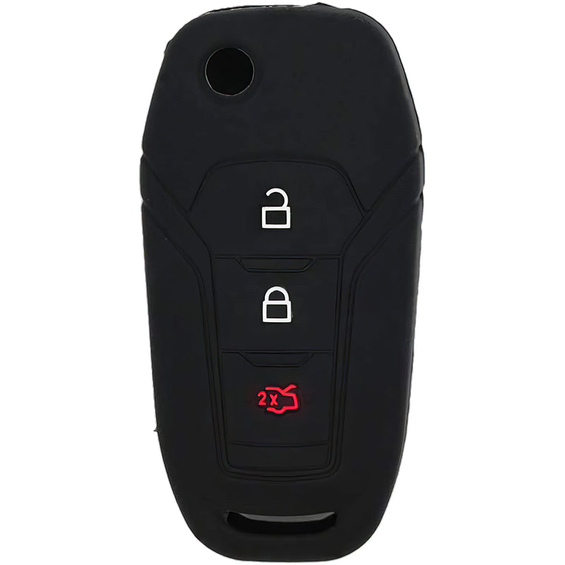 Silicone Key Fob Cover For Ford 3 Buttons Flipkey Remote