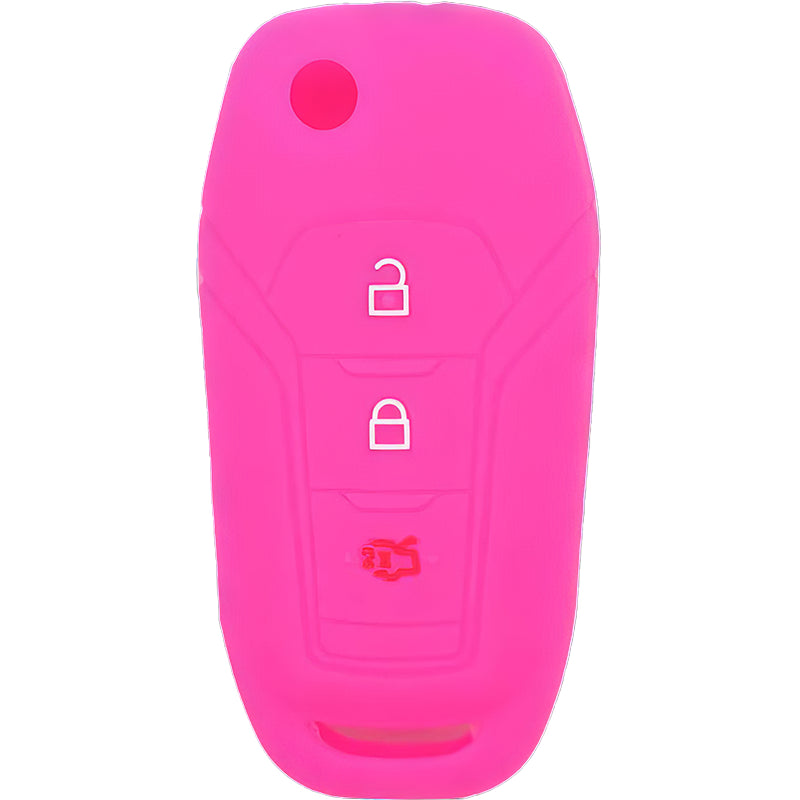 Silicone Key Fob Cover For Ford 3 Buttons Flipkey Remote