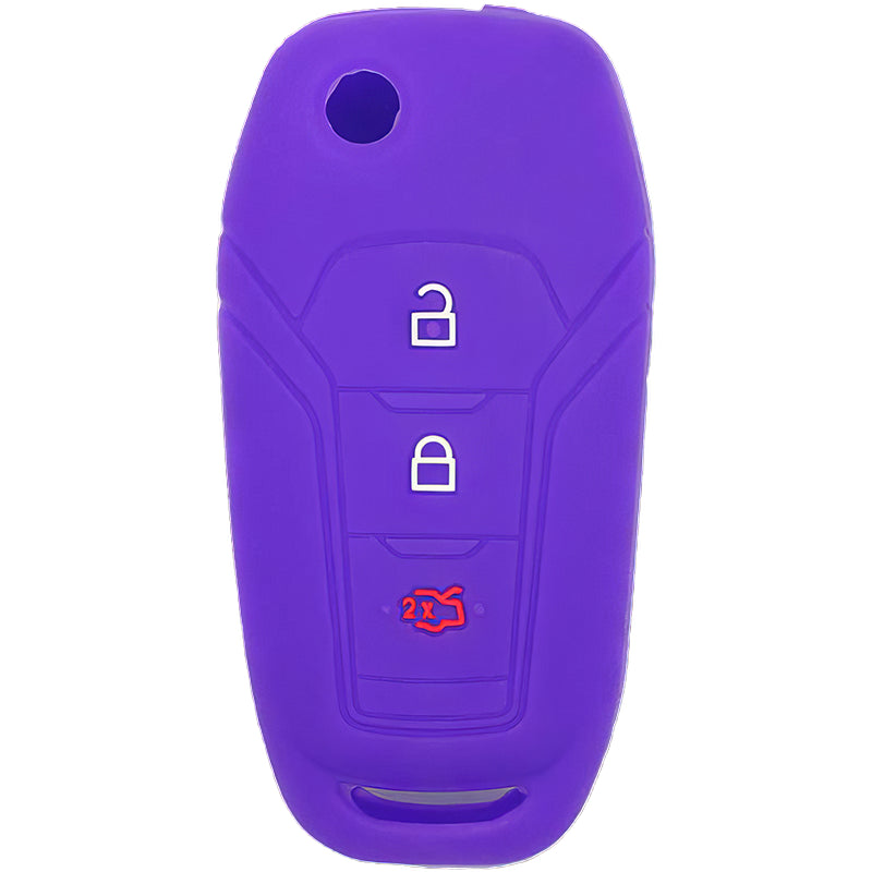 Silicone Key Fob Cover For Ford 3 Buttons Flipkey Remote