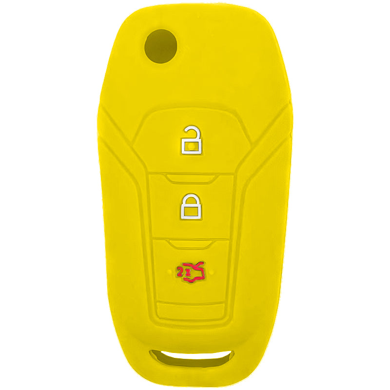 Silicone Key Fob Cover For Ford 3 Buttons Flipkey Remote