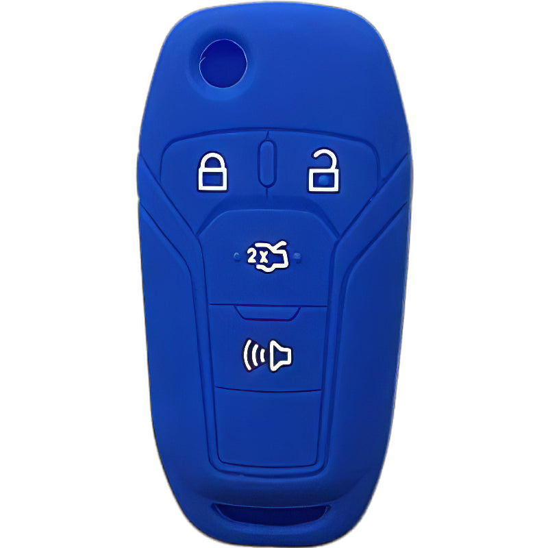 Silicone Key Fob Cover For Ford 4 Buttons Flipkey Remote