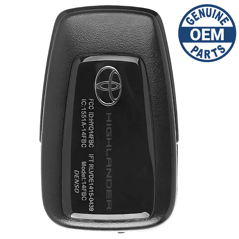 2021 Toyota Highlander Smart Key Remote PN: 8990H-0E370