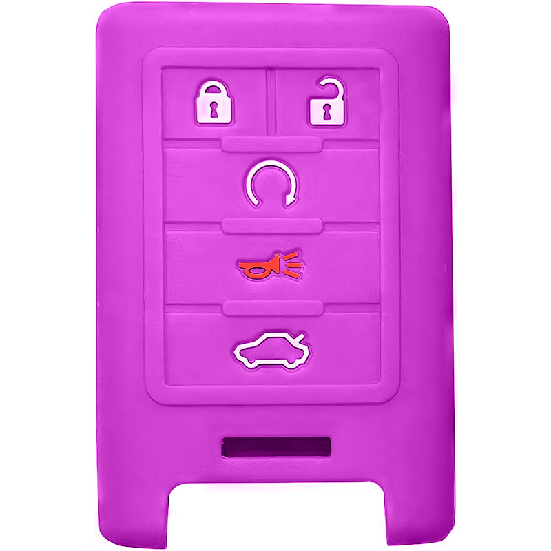 Silicone Key Fob Cover For GM 5 Buttons Smart Key Remote