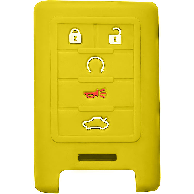Silicone Key Fob Cover For GM 5 Buttons Smart Key Remote