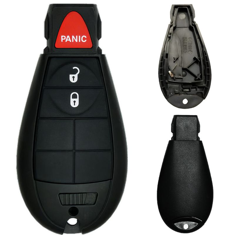 Chrysler/Dodge/Jeep/VW Fobik 3 Button Replacement Case FCC ID: IYZ-C01C / M3N5WY783X
