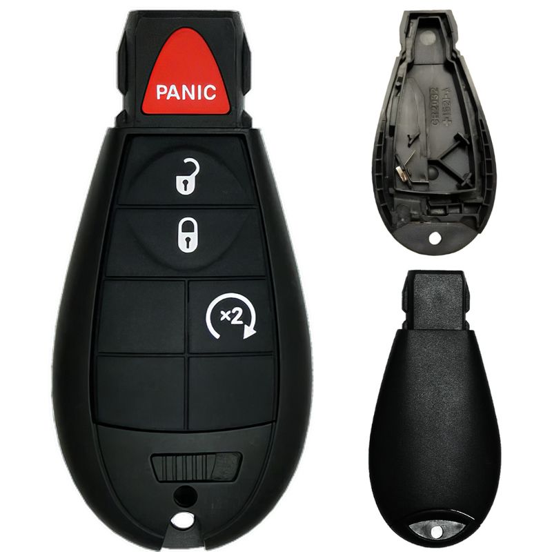 Chrysler/Dodge/Jeep/VW Fobik 4 Button Replacement Case with Remote Start FCC ID: IYZ-C01C / M3N5WY783X