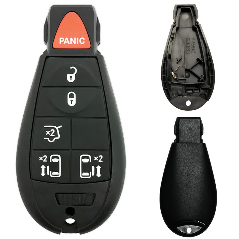 Chrysler/Dodge/Jeep/VW Fobik 6 Button Replacement Case with Liftgate FCC ID: IYZ-C01C / M3N5WY783X