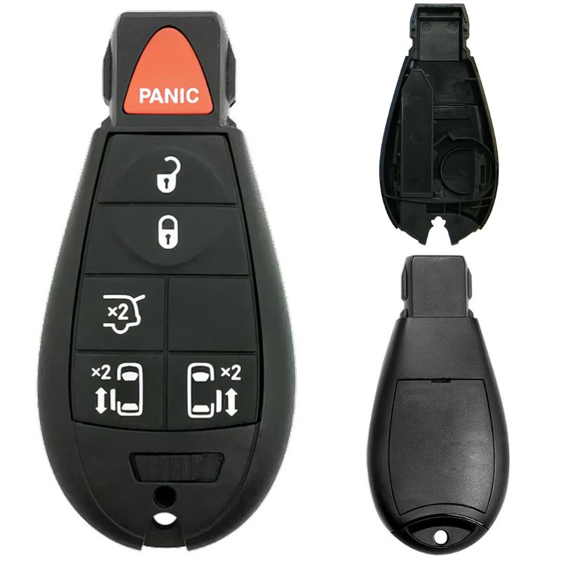 Chrysler/Dodge/Jeep/VW Fobik 6 Button Replacement Case with Liftgate FCC ID: IYZ-C01C / M3N5WY783X