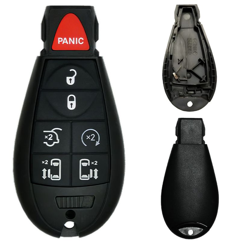 Chrysler/Dodge/Jeep/VW Fobik 7 Button Replacement Case FCC ID: IYZ-C01C / M3N5WY783X