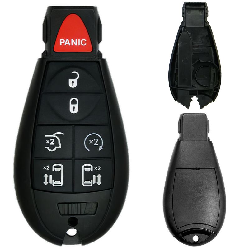 Chrysler/Dodge/Jeep/VW Fobik 7 Button Replacement Case FCC ID: IYZ-C01C / M3N5WY783X