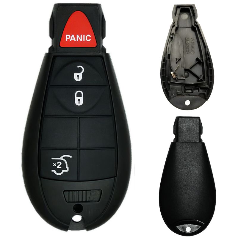 Chrysler/Dodge/Jeep/VW Fobik 4 Button Replacement Case FCC ID: IYZ-C01C / M3N5WY783X