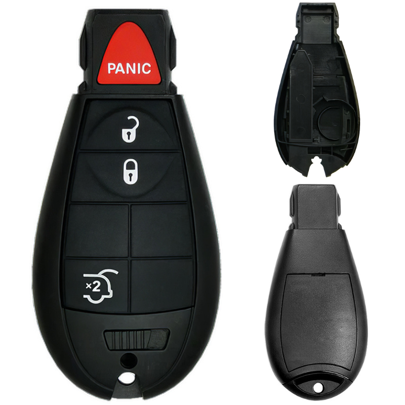 Chrysler/Dodge/Jeep/VW Fobik 4 Button Replacement Case FCC ID: IYZ-C01C / M3N5WY783X