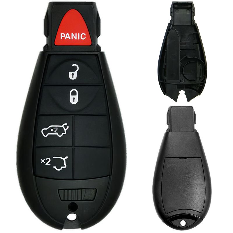 Chrysler/Dodge/Jeep/VW Fobik 5 Button Replacement Case FCC ID: IYZ-C01C / M3N5WY783X