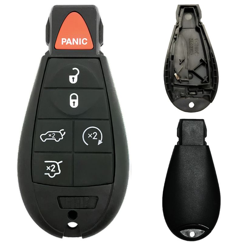 Chrysler/Dodge/Jeep/VW Fobik 6 Button Replacement Case with Remote Start FCC ID: IYZ-C01C / M3N5WY783X