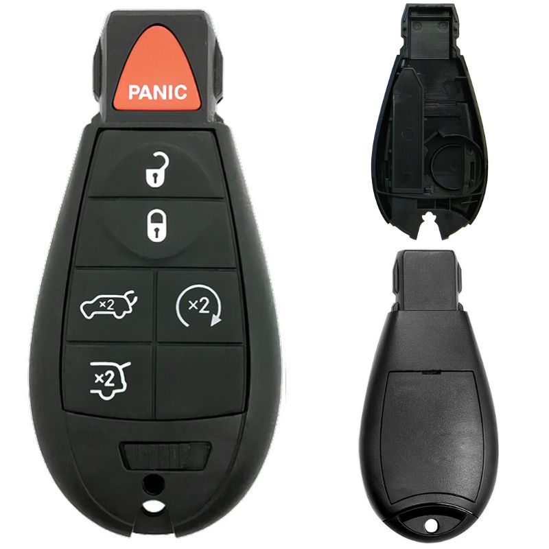 Chrysler/Dodge/Jeep/VW Fobik 6 Button Replacement Case with Remote Start FCC ID: IYZ-C01C / M3N5WY783X