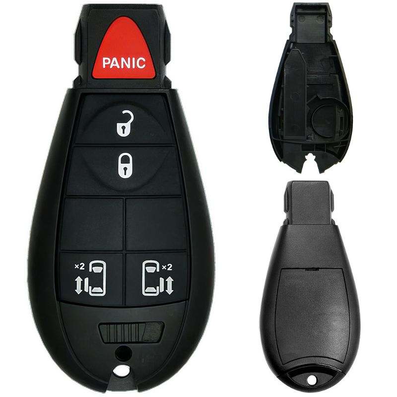 Chrysler/Dodge/Jeep/VW Fobik 5 Button Replacement Case with Sliding Doors FCC ID: IYZ-C01C / M3N5WY783X