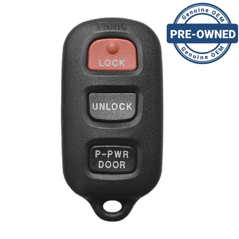 2001 Toyota Sienna Remote PN: 89742-08070 GQ43VT14T 4 Button Dual Sliding Doors