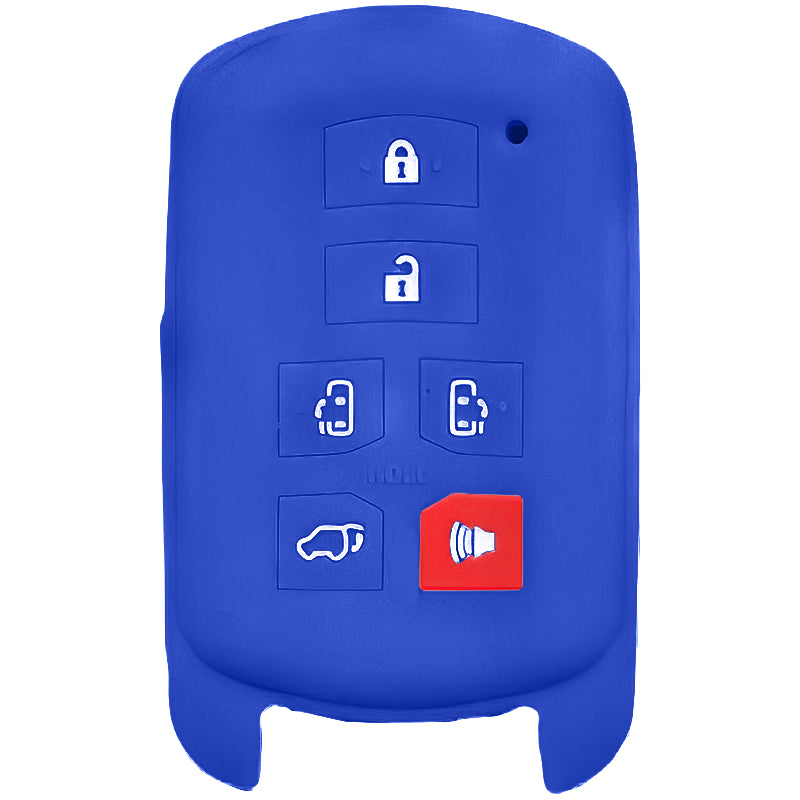Silicone Protective Key Fob Cover For Toyota 6 Buttons Smart Key Remote