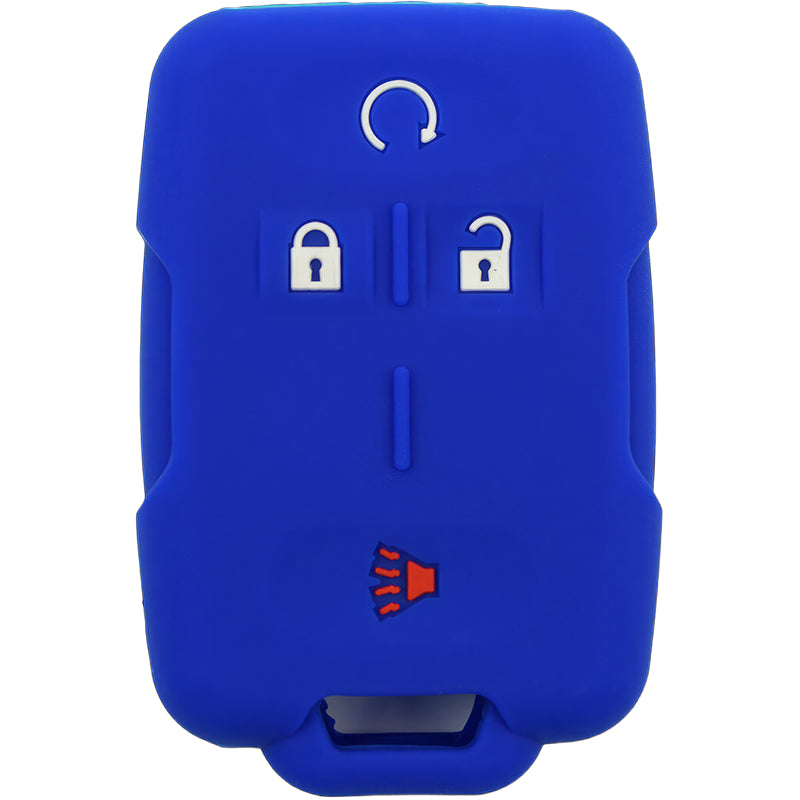 Silicone Key Fob Cover For GMC/Chevrolet 4 Buttons Regular Remote