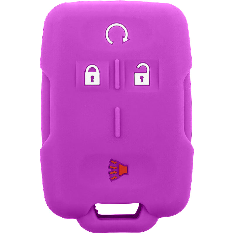 Silicone Key Fob Cover For GMC/Chevrolet 4 Buttons Regular Remote