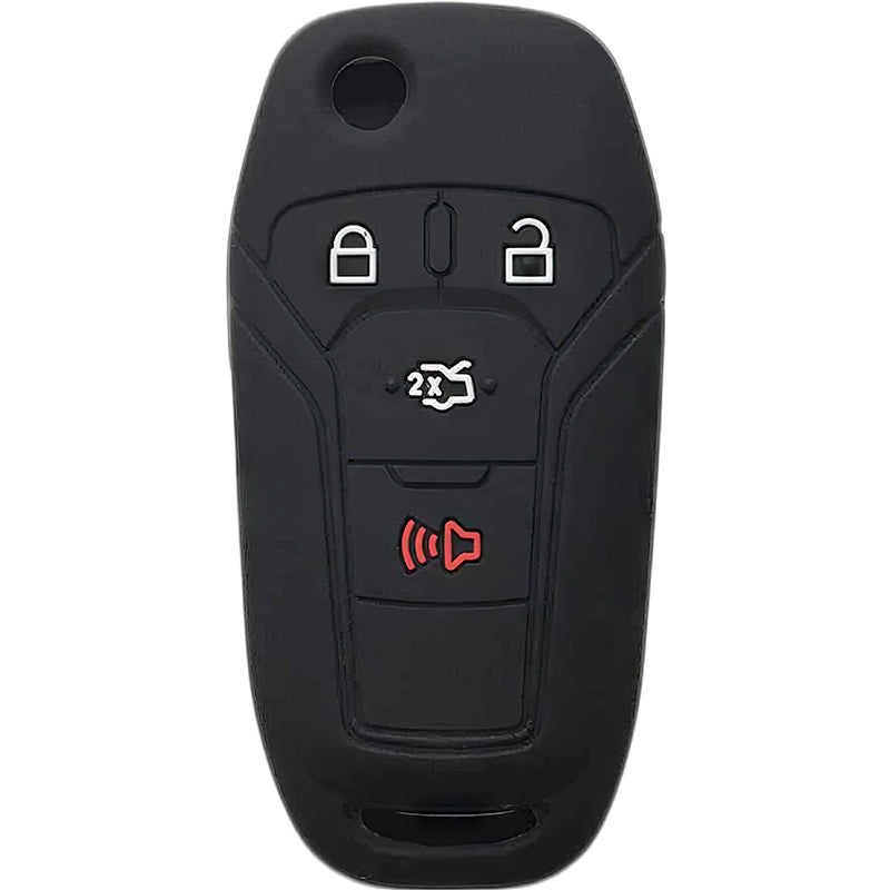 Silicone Key Fob Cover For Ford 4 Buttons Flipkey Remote