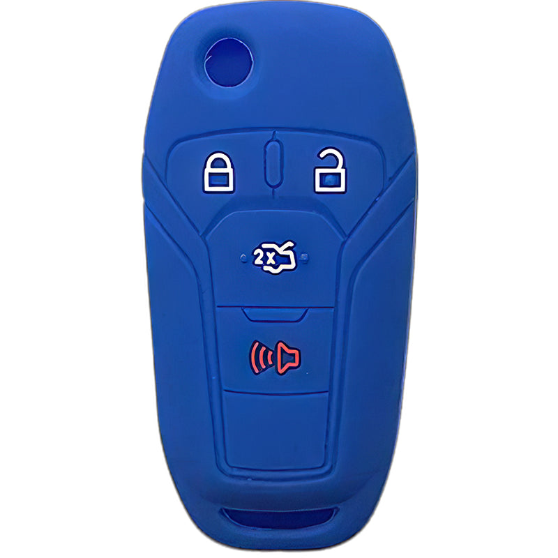 Silicone Key Fob Cover For Ford 4 Buttons Flipkey Remote