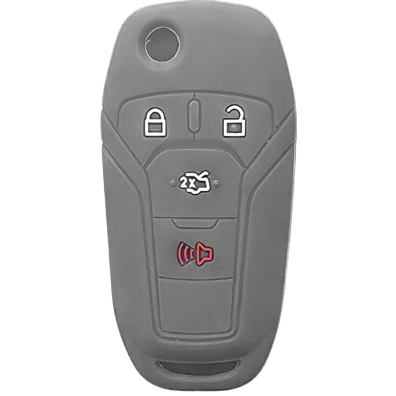Silicone Key Fob Cover For Ford 4 Buttons Flipkey Remote