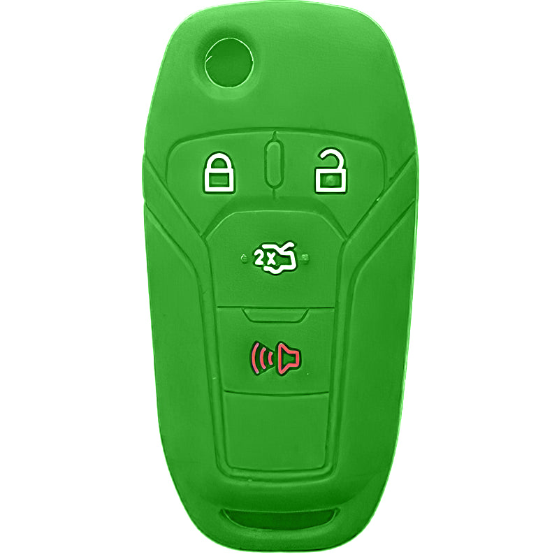 Silicone Key Fob Cover For Ford 4 Buttons Flipkey Remote