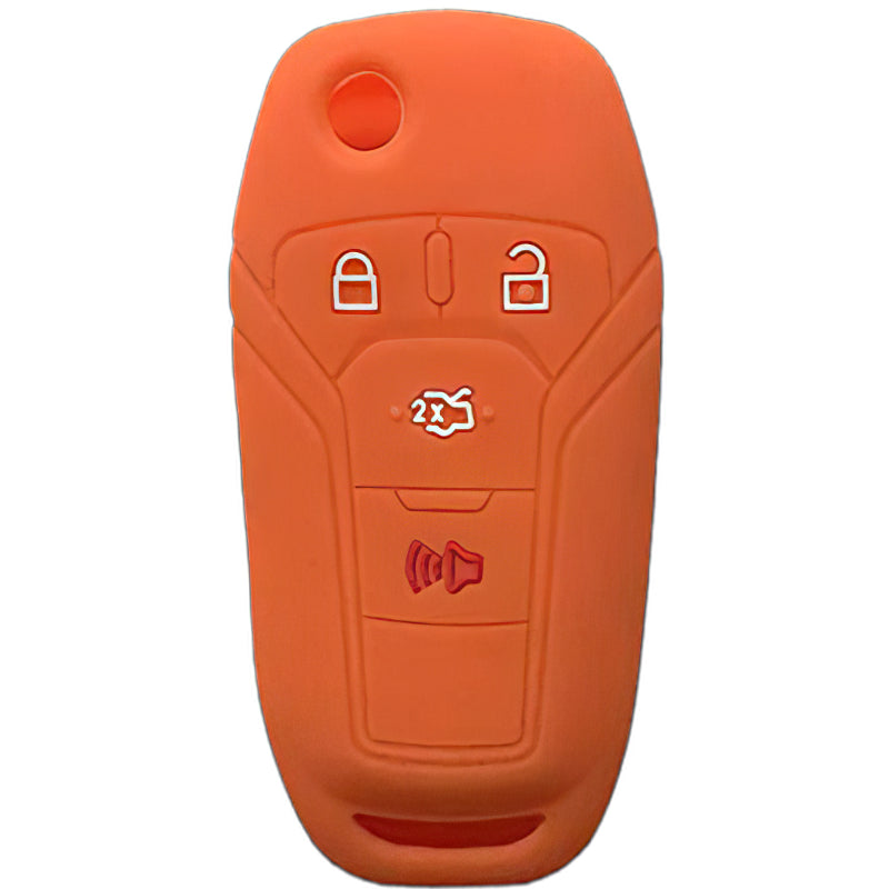 Silicone Key Fob Cover For Ford 4 Buttons Flipkey Remote