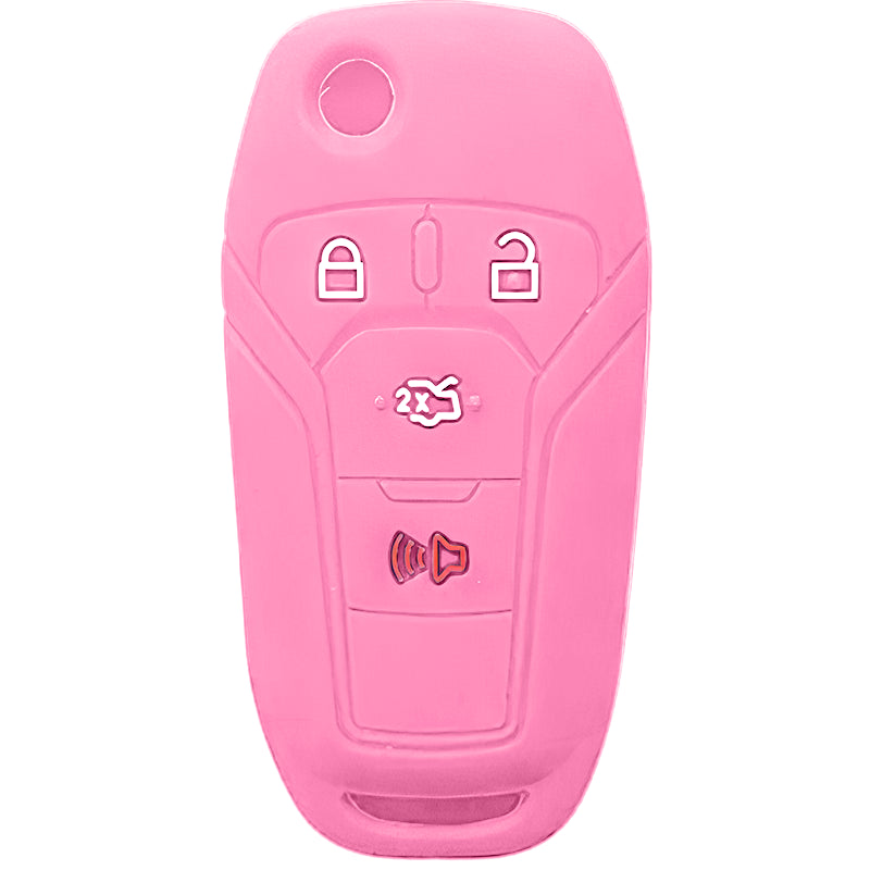 Silicone Key Fob Cover For Ford 4 Buttons Flipkey Remote