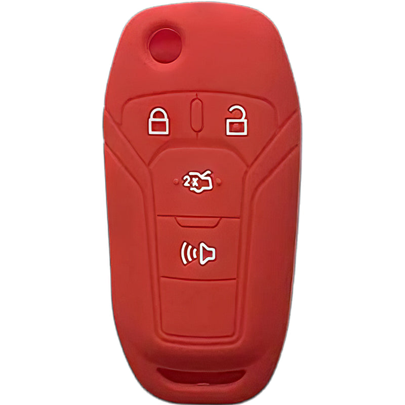 Silicone Key Fob Cover For Ford 4 Buttons Flipkey Remote