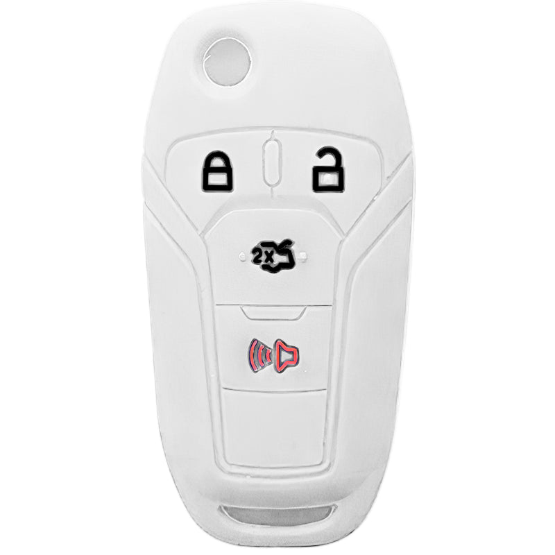 Silicone Key Fob Cover For Ford 4 Buttons Flipkey Remote