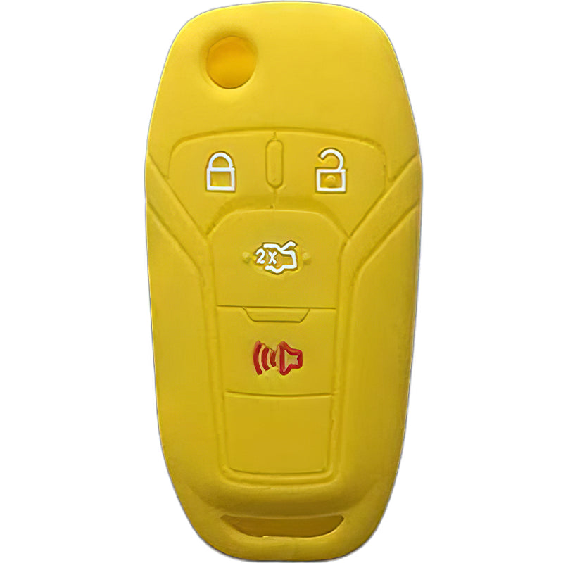 Silicone Key Fob Cover For Ford 4 Buttons Flipkey Remote