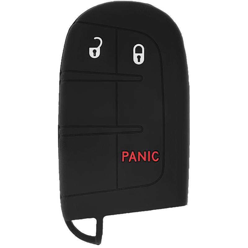 Silicone Key Fob Cover For Jeep/Dodge/Chrysler 3 Buttons Smart Key Remote