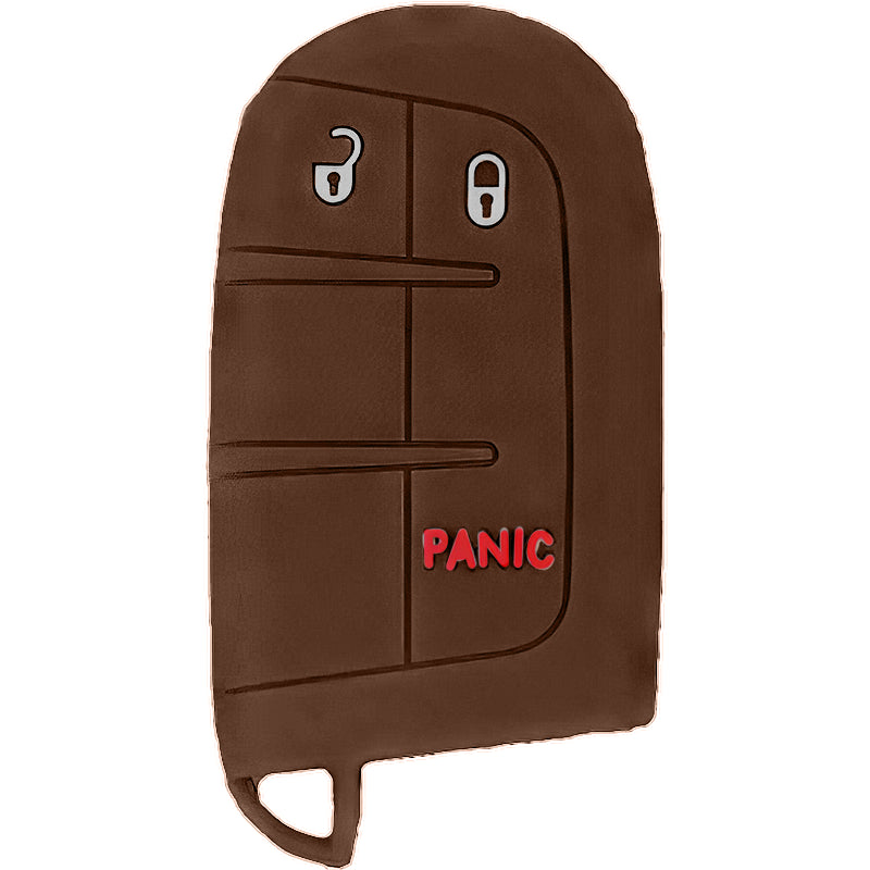 Silicone Key Fob Cover For Jeep/Dodge/Chrysler 3 Buttons Smart Key Remote