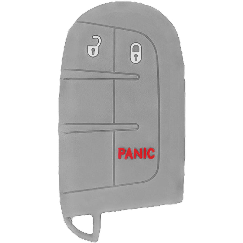 Silicone Key Fob Cover For Jeep/Dodge/Chrysler 3 Buttons Smart Key Remote
