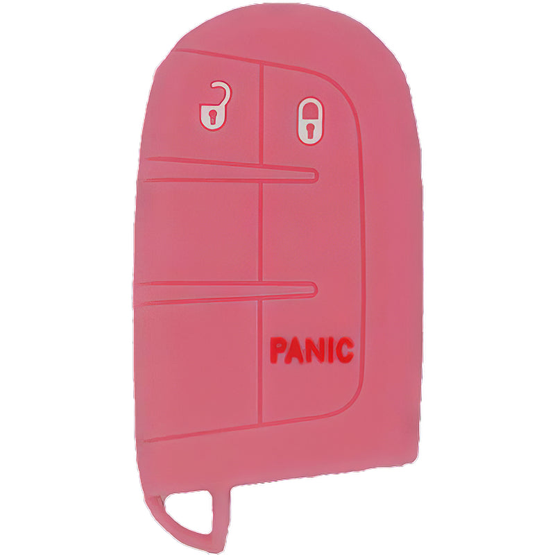 Silicone Key Fob Cover For Jeep/Dodge/Chrysler 3 Buttons Smart Key Remote