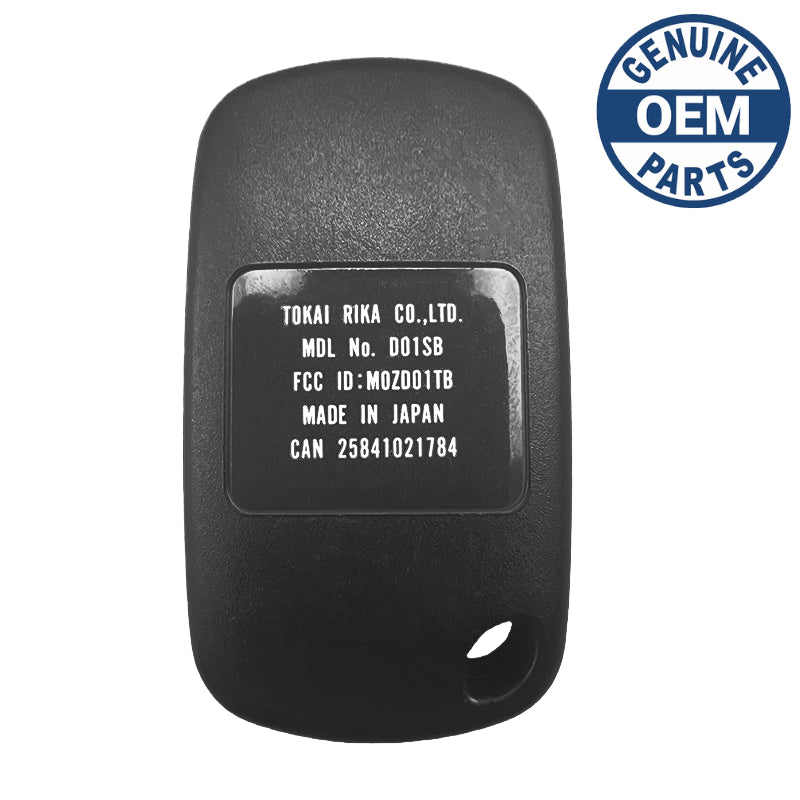 2001 Suzuki Esteem Remote PN: 37180-54G22 FCC ID: MOZD01TB with Oval Buttons