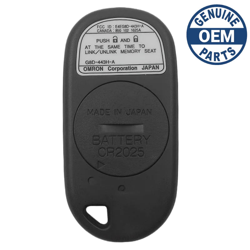 1999 Acura TL Remote PN: 72147-SZ3-A02 FCC ID: CWT72147KA