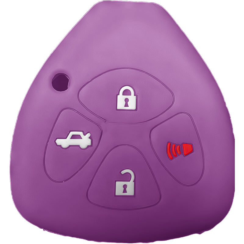 Silicone Protective Key Fob Cover For Toyota/Scion 4 Buttons Remote Head Key