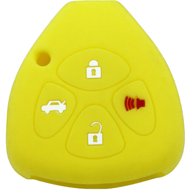 Silicone Protective Key Fob Cover For Toyota/Scion 4 Buttons Remote Head Key