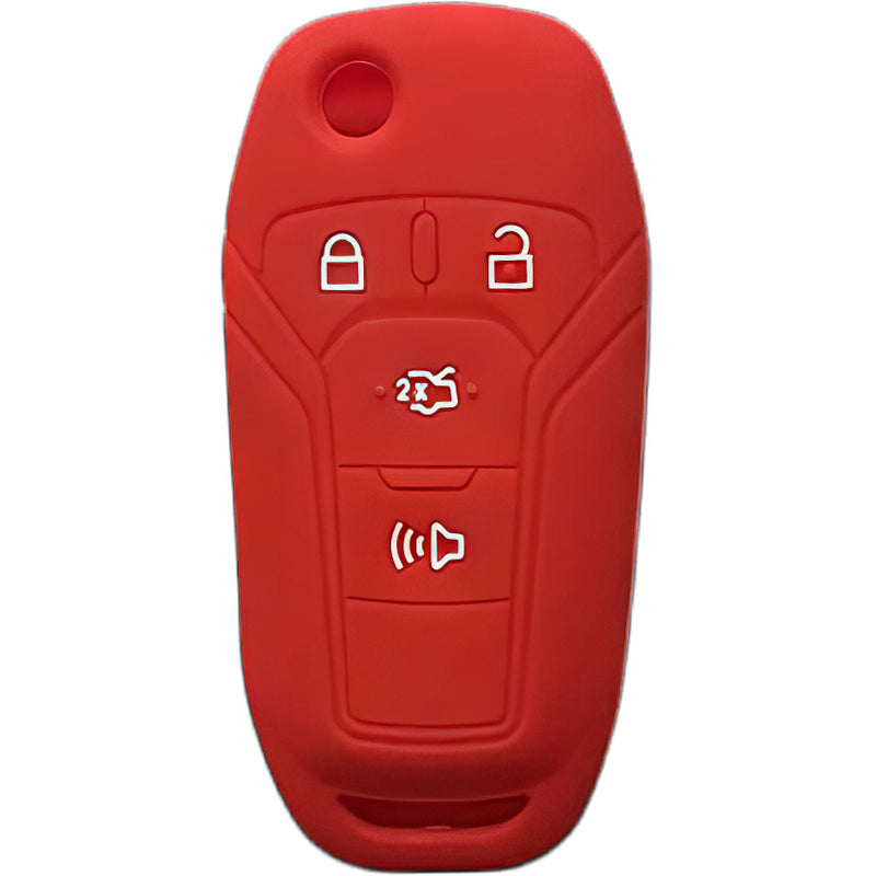 Silicone Key Fob Cover For Ford 4 Buttons Flipkey Remote