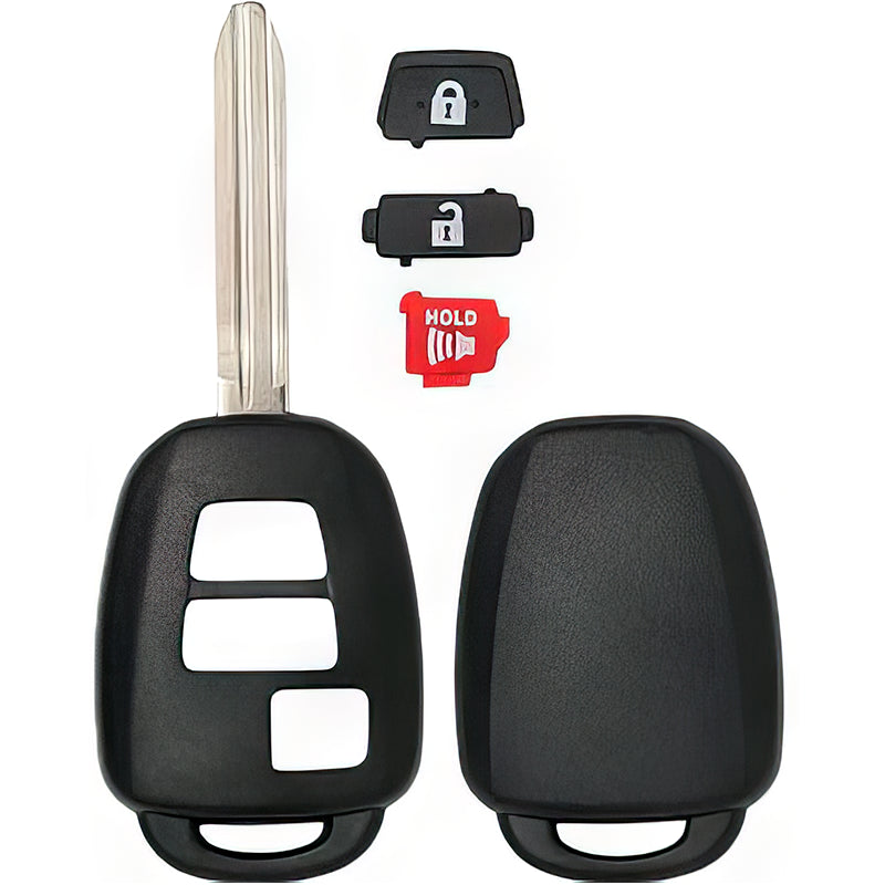 3 Button Replacement Case GQ4-52T HYQ12BDM HYQ12BDP HYQ12BEL