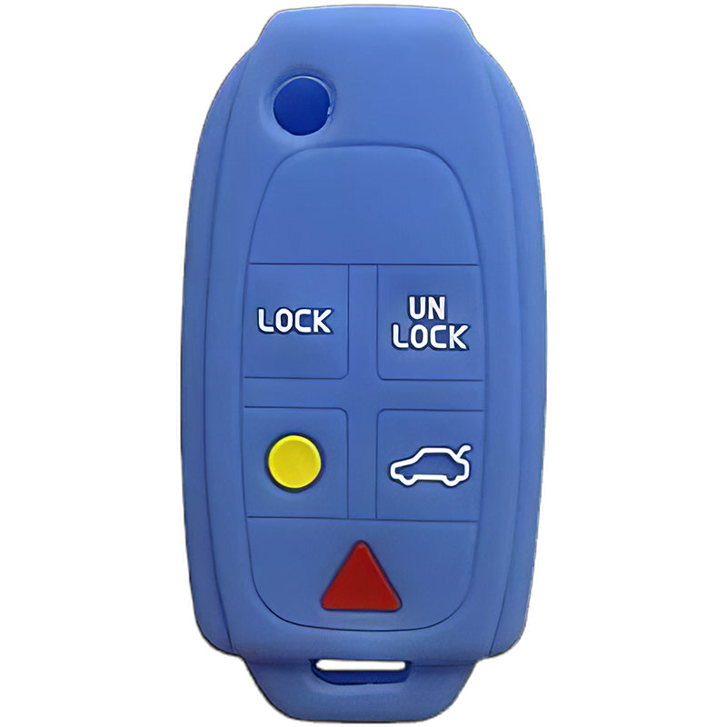 Silicone Key Fob Cover For Volvo 5 Buttons Flip Key Remote